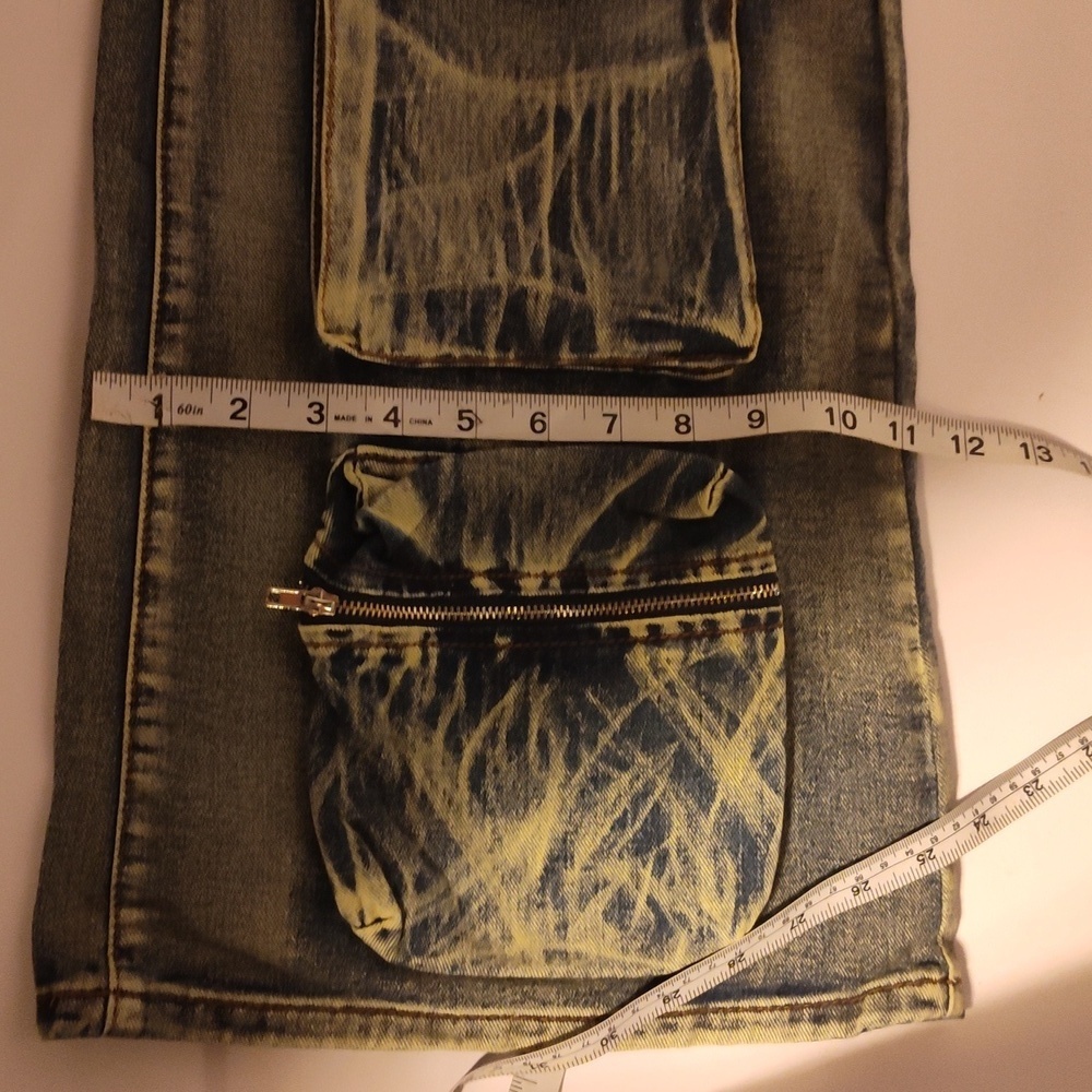 Fashion Nova Women's Size 7 Making It Work Tinted Cargo Jeans - Picture 12 of 13